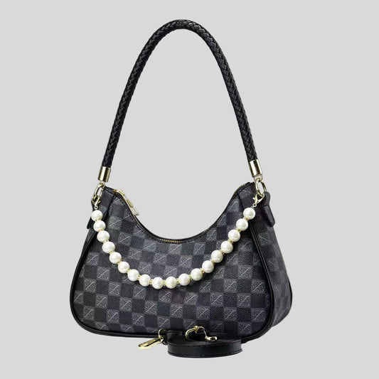 Elegant Grid Gem Ladies' Crossbody Handbag - carletpier